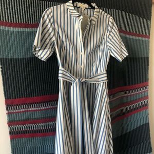 Boden Anastasia Shirt Dress, blue stripe
